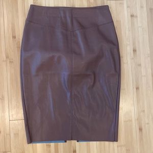 Express faux leather pencil skirt